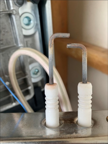 cleaned boiler electrodes